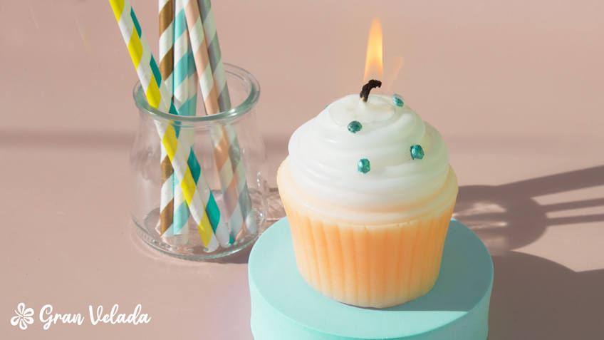 Hacer velas decorativas de cupcake 1