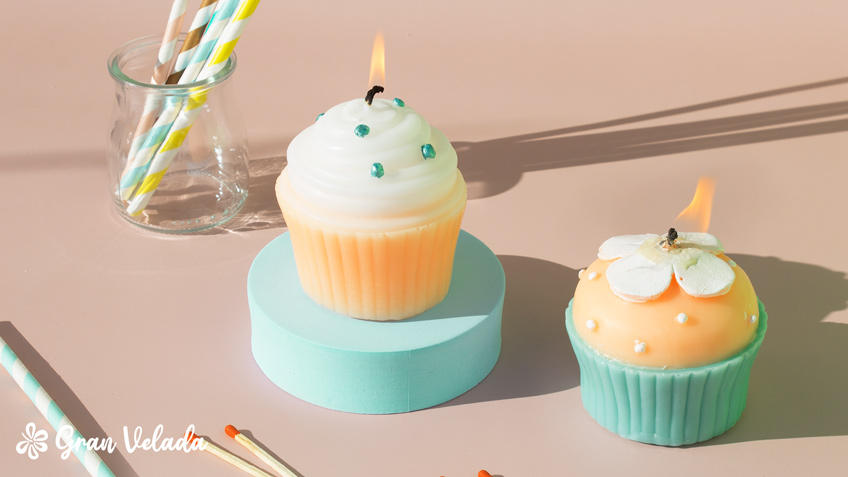 Hacer velas decorativas de cupcake