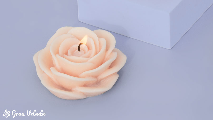 Kit cómo hacer velas con forma de flor 4