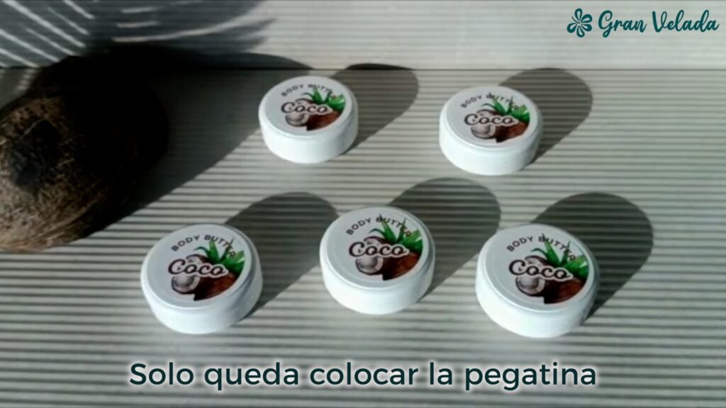 Kit cómo hacer body butter coco paso 15